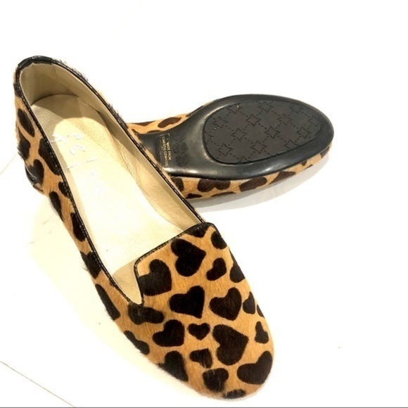 fs/ny 100% real cowhide animal print leopard flats - Picture 8 of 8